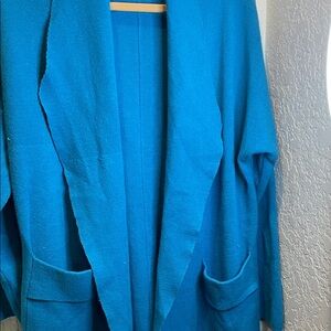 Elegant Blue Women's Cardigan